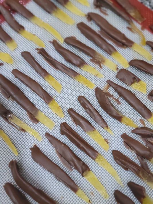 Chocolate-Coated Candied Lemon Peel