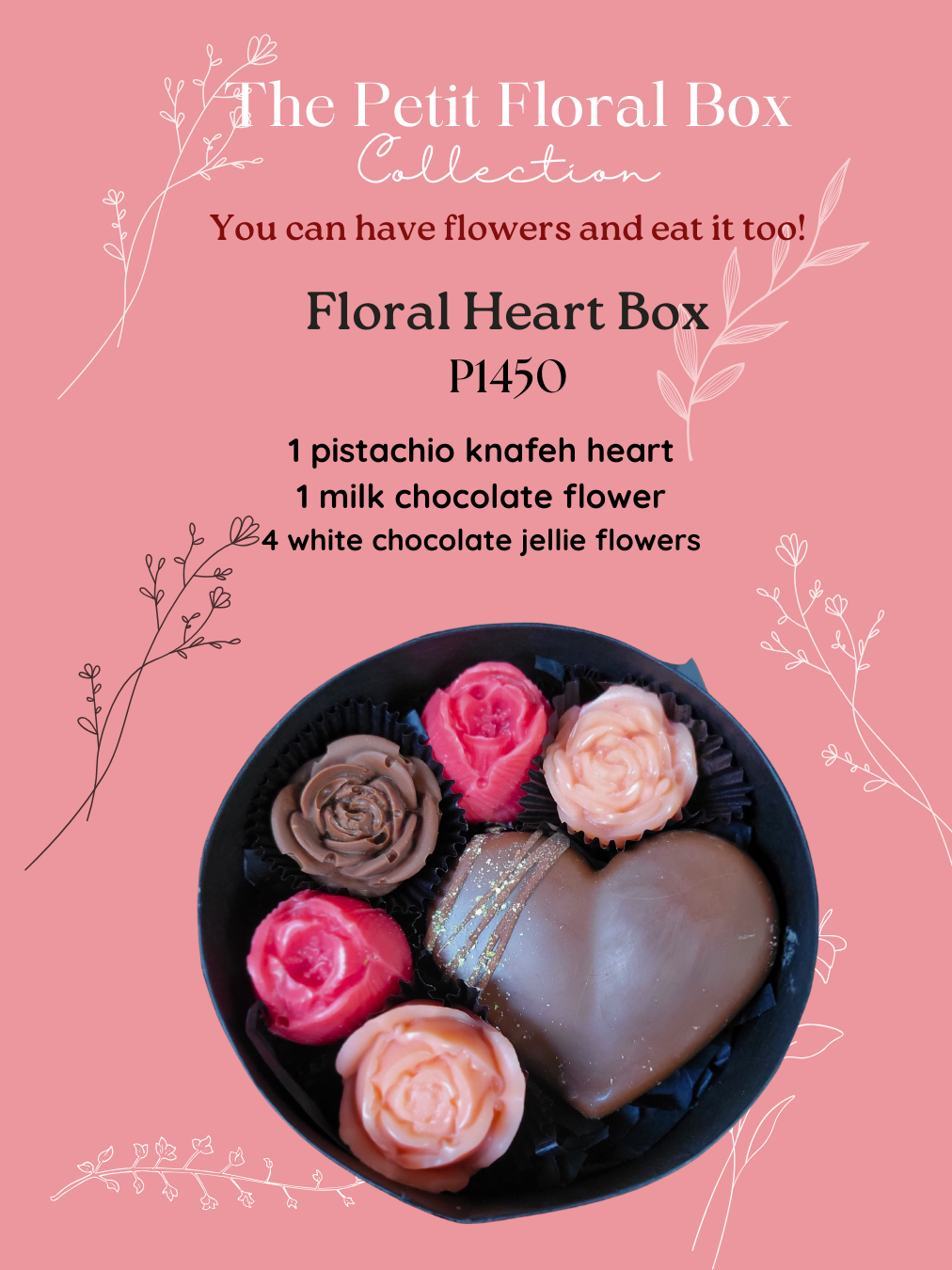 Petit Floral Heart Box