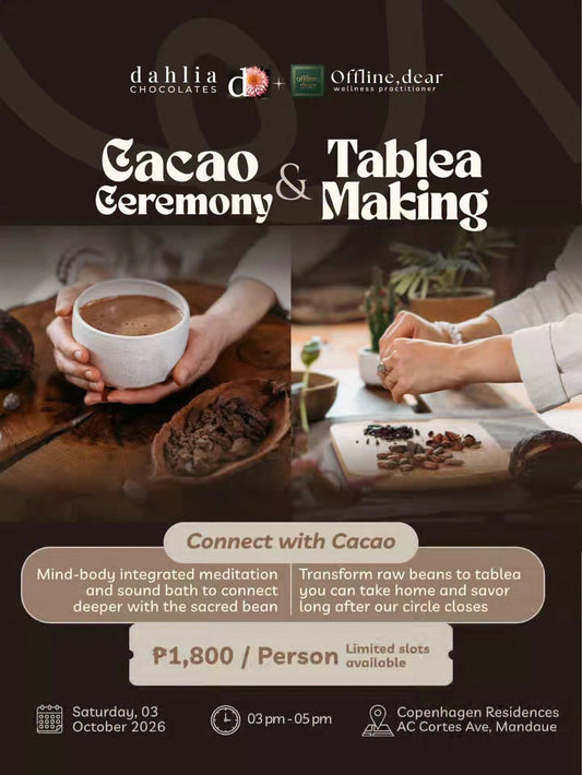 Ceremonial Cacao and Tablea Making Workshop | October 3rd