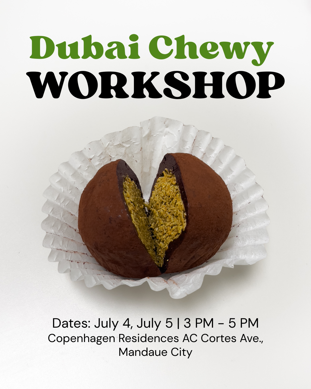 Dubai Chewy Cookies Workshop
