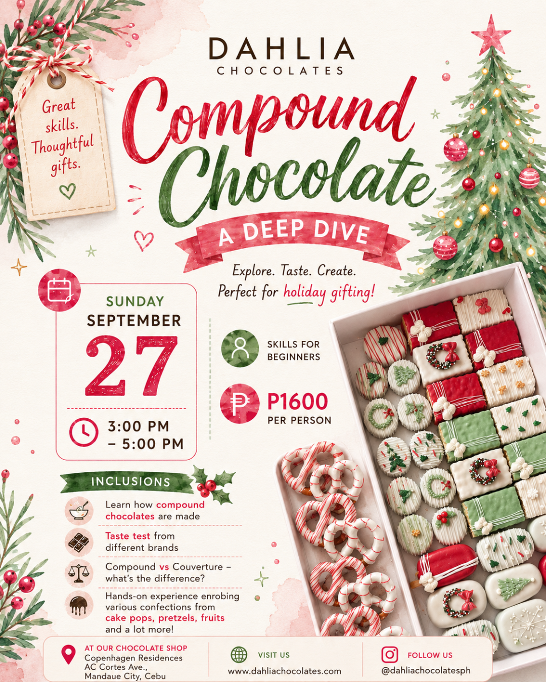 Holiday Compound Chocolates Workshop